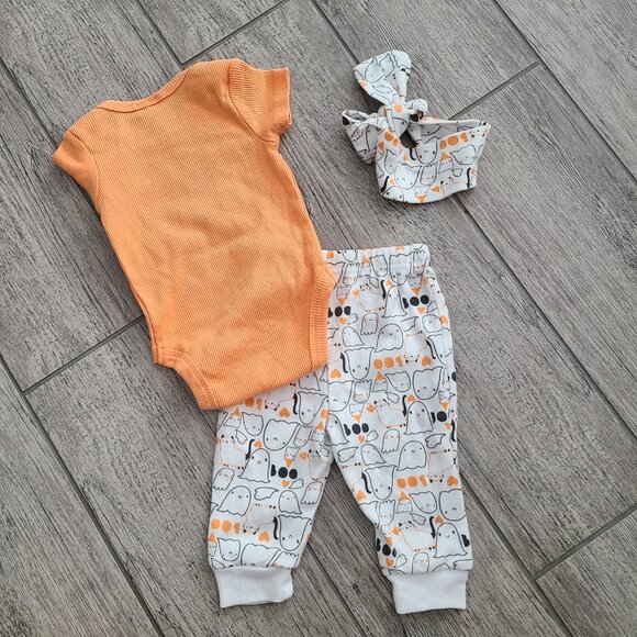 Chick Pea Baby Halloween Outfit 0-3M – 3 Piece Set - Picture 5 of 6